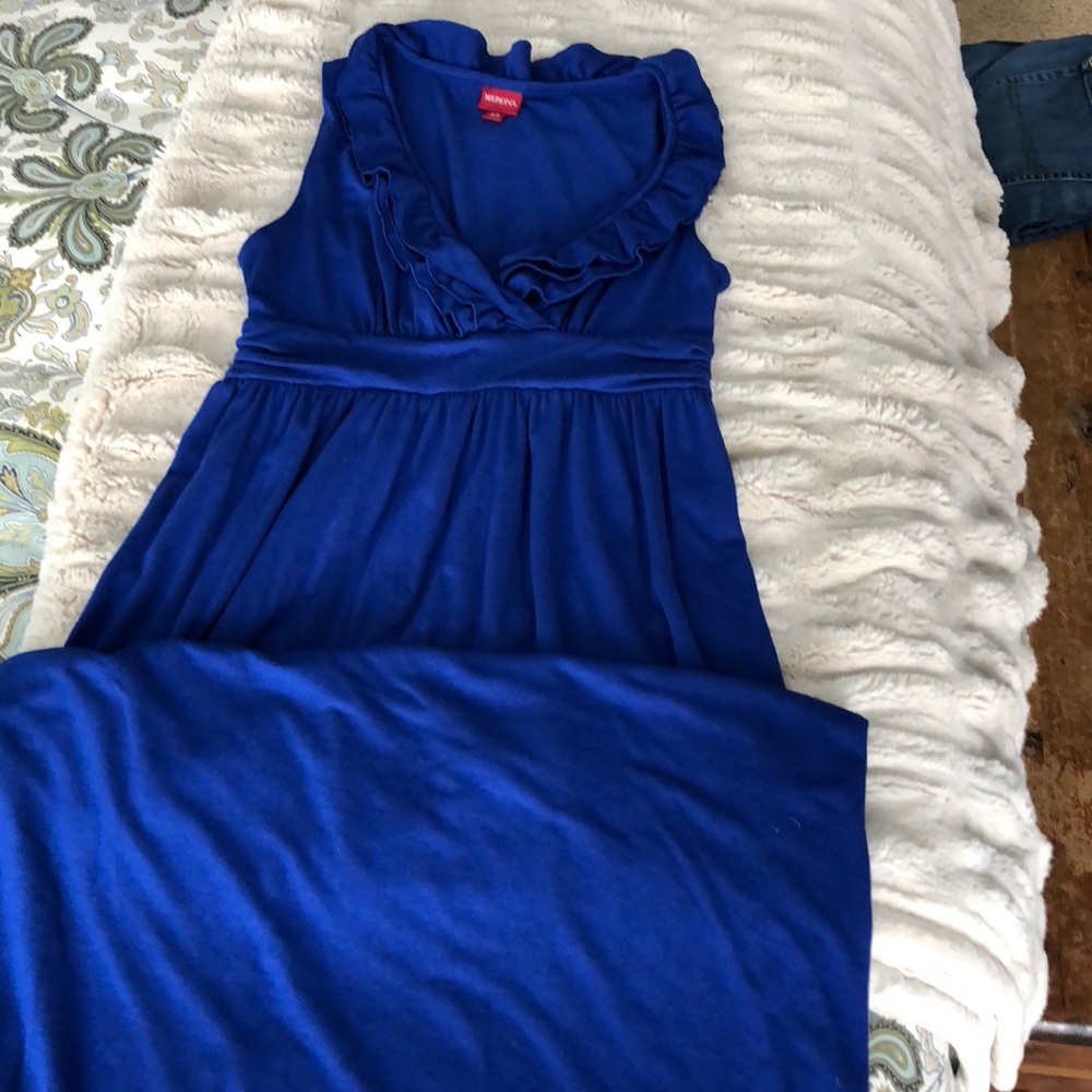 Royal blue maxi dress